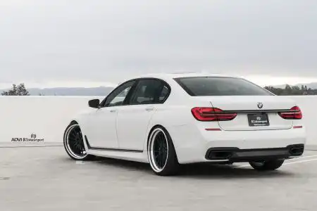 Alpine White BMW 740il Looks With ADV.1 Wheels Wallpaper