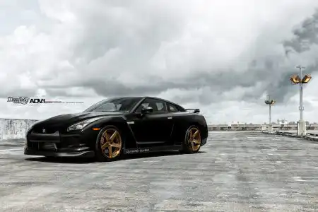 Black Nissan GTR – ADV5 M.V2 Wheels – ADV.1 – Wallpaper