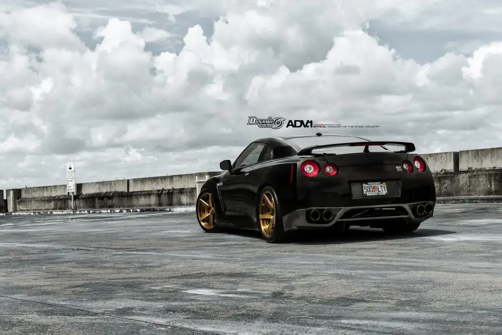 Photoshoot: Black Nissan GTR Gets Lightweight ADV.1 Wheels 6 Black Nissan GTR - ADV5 M.V2 Standard Series Wheels