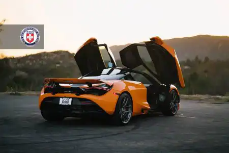 McLaren 720S with HRE R101 LW Wheels in Stone Dark Clear 7