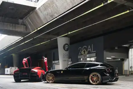 Black Ferrari FF Gets ADV5.0 Track Spec CS Manbronze Wheels