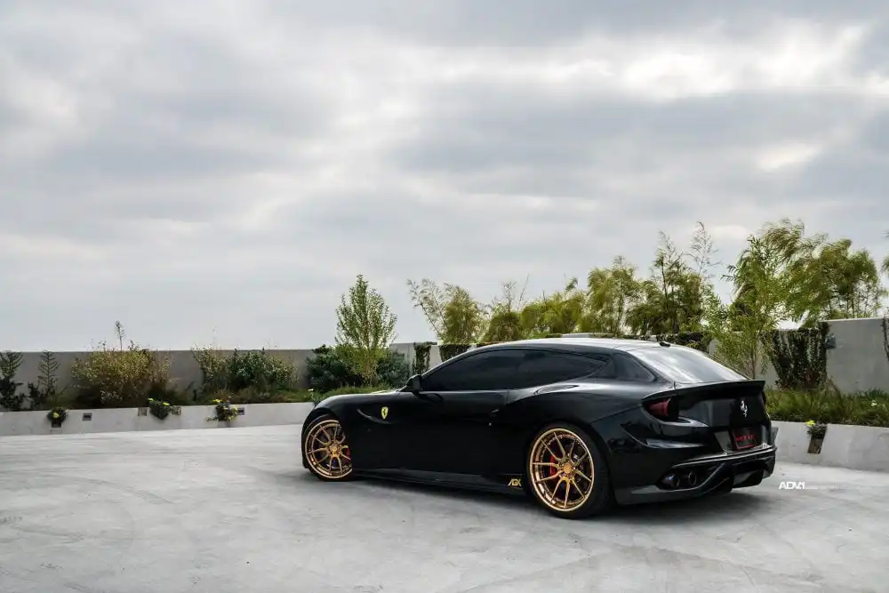 Black Ferrari FF Gets ADV5.0 Track Spec CS Manbronze Wheels