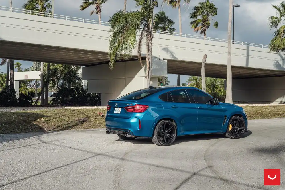 Long Beach Blue Metallic BMW X6 M Gets Vossen Hybrid Forged HF-1 Wheels 1 Long Beach Blue Metallic BMW X6 M - Vossen Hybrid Forged HF-1 Wheels