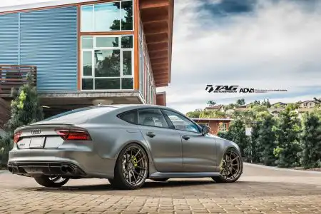 Matte Gray Audi RS7 With ADV.1 Wheels By TAG Motorsports