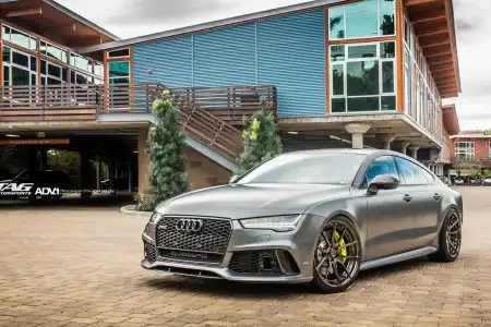 Matte Gray Audi RS7 With ADV.1 Wheels By TAG Motorsports