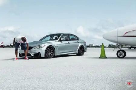 Silverstone Metallic BMW M3 With Vossen Wheels