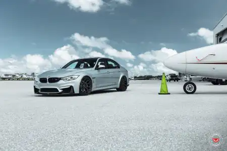 Silverstone Metallic BMW M3 With Vossen Wheels