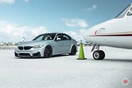 Silverstone Metallic BMW M3 With Vossen Wheels