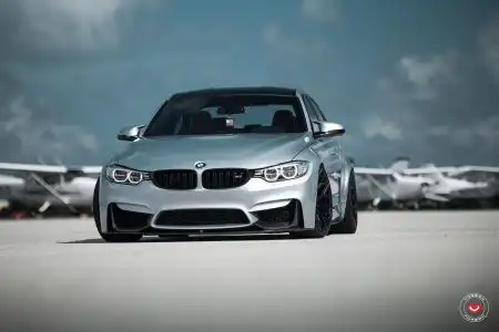 Silverstone Metallic BMW M3 With Vossen Wheels
