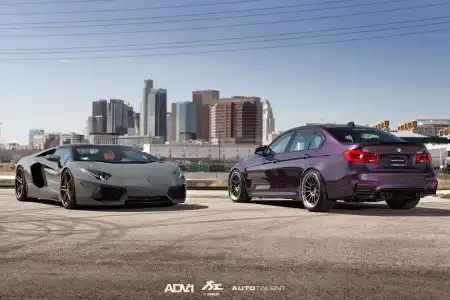Nardo Gray Lamborghini Aventador Gets ADV.1 Wheels