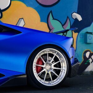 Satin Blue Lamborghini Huracán - ADV.1 Wheels