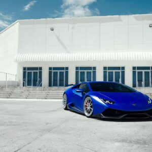 Satin Blue Lamborghini Huracán - ADV.1 Wheels