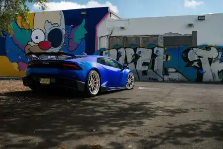 Satin Blue Lamborghini Huracán – ADV.1 Wheelseels-h