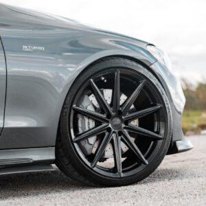 Selenite Grey Metallic Mercedes-Benz C43 AMG On Vossen Wheels