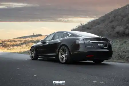 Black Tesla Model S – Vossen HC-1 Wheels