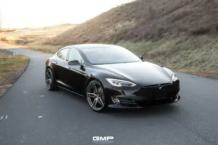 Black Tesla Model S – Vossen HC-1 Wheels0_o