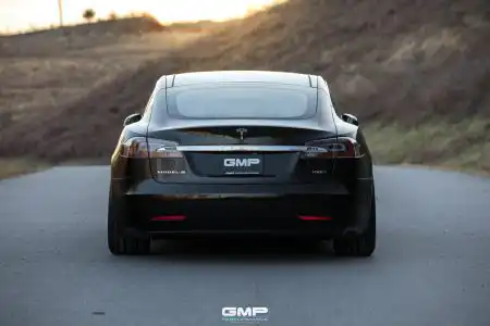 Black Tesla Model S – Vossen HC-1 Wheels