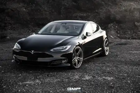 Black Tesla Model S – Vossen HC-1 Wheels_39355197985_o