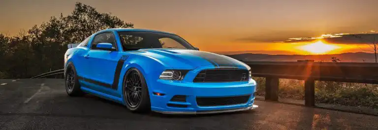 Striking Grabber Blue Mustang Boss 302 Gets CCW Wheels
