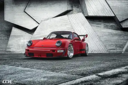 Red-RWB-Porsche-964-CCW-Classic-2-Forged-Wheels-1