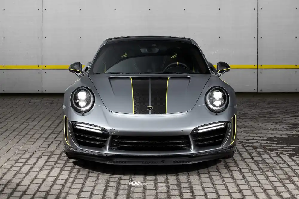TOPCAR Porsche 991 STINGER With Lightweight ADV.1 Wheels 1 porsche 991 turbo s carbon fiber body kit gt3 fenders adv1 forged wheels centerlock p