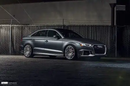 Daytona Gray Pearl Audi RS3 Gets VMR 801 Wheels