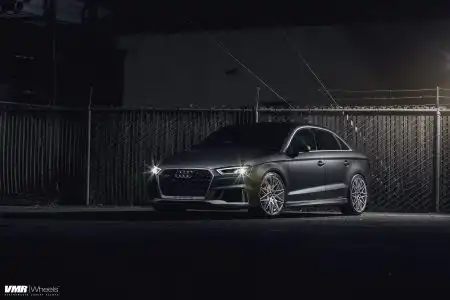 Daytona Gray Pearl Audi RS3 Gets VMR 801 Wheels