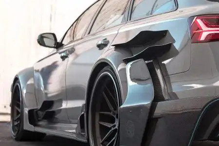 Nardo Gray Audi RS6 Avant – ADV.1 Wheels – Wallpaper