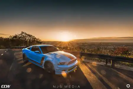 Grabber Blue Ford Mustang Boss 302 – CCW Classic Wheels