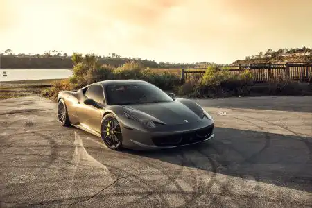 Grigio Silverstone Metallic Ferrari 458 Italia Gets ADV.1 Wheels