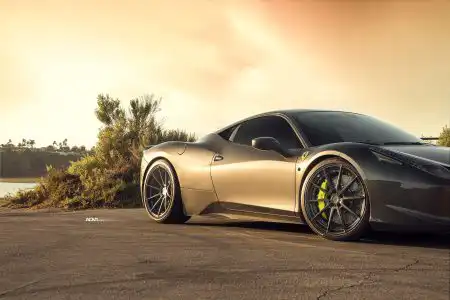 Grigio Silverstone Metallic Ferrari 458 Italia Gets ADV.1 Wheels