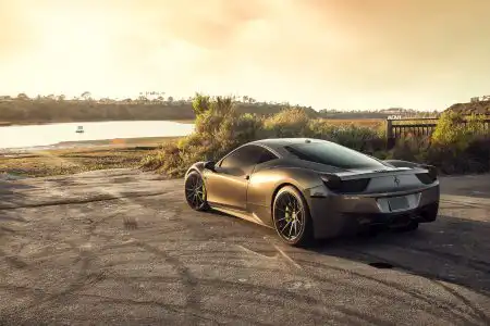 Grigio Silverstone Metallic Ferrari 458 Italia Gets ADV.1 Wheels
