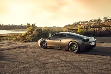 Grigio Silverstone Metallic Ferrari 458 Italia Gets ADV.1 Wheels