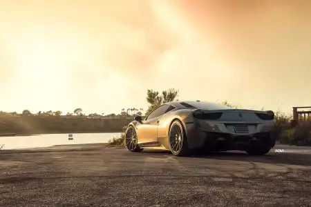 Grigio Silverstone Metallic Ferrari 458 Italia Gets ADV.1 Wheels