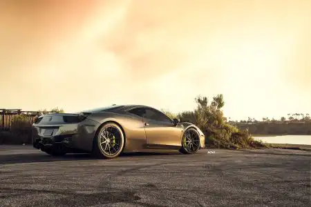 Grigio Silverstone Metallic Ferrari 458 Italia Gets ADV.1 Wheels