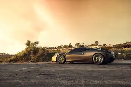 Grigio Silverstone Metallic Ferrari 458 Italia Gets ADV.1 Wheels