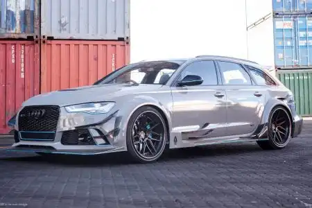 Nardo Gray Audi RS6 Avant – ADV.1 Wheels – Wallpaper