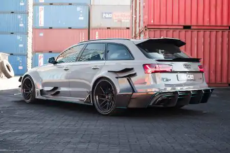 Nardo Gray Audi RS6 Avant – ADV.1 Wheels – Wallpaper