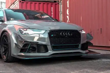 Nardo Gray Audi RS6 Avant – ADV.1 Wheels – Wallpaper