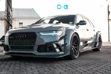 Nardo Gray Audi RS6 Avant – ADV.1 Wheels – Wallpaper