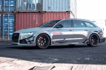 Nardo Gray Audi RS6 Avant – ADV.1 Wheels – Wallpaper