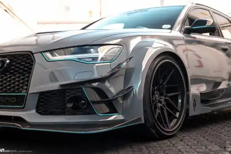 Nardo Gray Audi RS6 Avant – ADV.1 Wheels – Wallpaper
