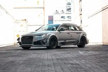 Nardo Gray Audi RS6 Avant – ADV.1 Wheels – Wallpaper