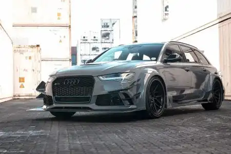 Nardo Gray Audi RS6 Avant – ADV.1 Wheels – Wallpaper
