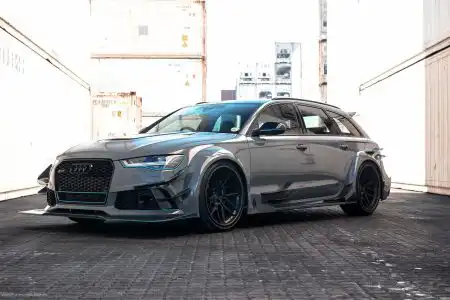Nardo Gray Audi RS6 Avant – ADV.1 Wheels – Wallpaper