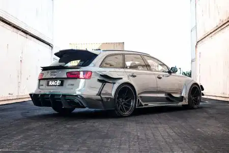 Nardo Gray Audi RS6 Avant – ADV.1 Wheels – Wallpaper