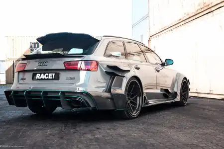 Nardo Gray Audi RS6 Avant – ADV.1 Wheels – Wallpaper
