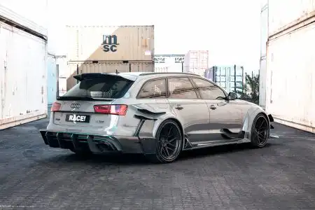 Nardo Gray Audi RS6 Avant – ADV.1 Wheels – Wallpaper