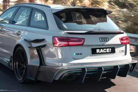 Nardo Gray Audi RS6 Avant – ADV.1 Wheels – Wallpaper