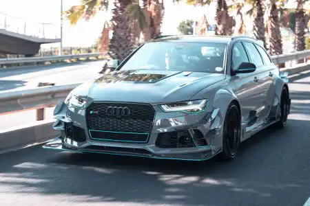 Nardo Gray Audi RS6 Avant – ADV.1 Wheels – Wallpaper